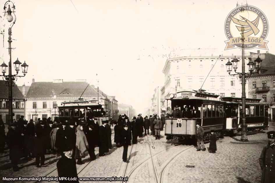 Лодзь. Трамвай 1899