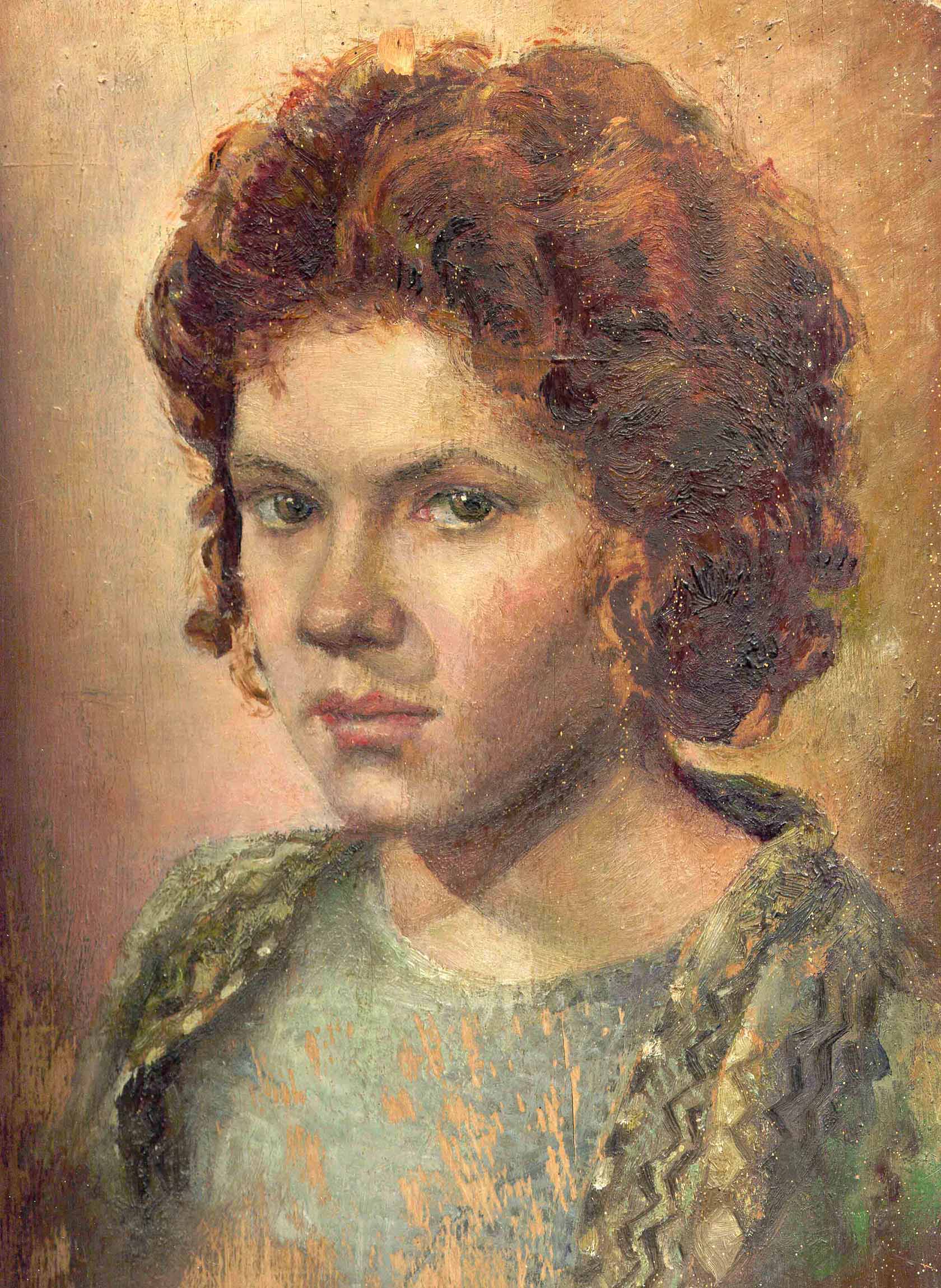 Людмила Левченко (Еременко). Автопортрет. Масло